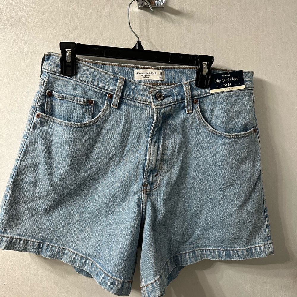 Abercrombie & Fitch Women's Blue Denim Shorts